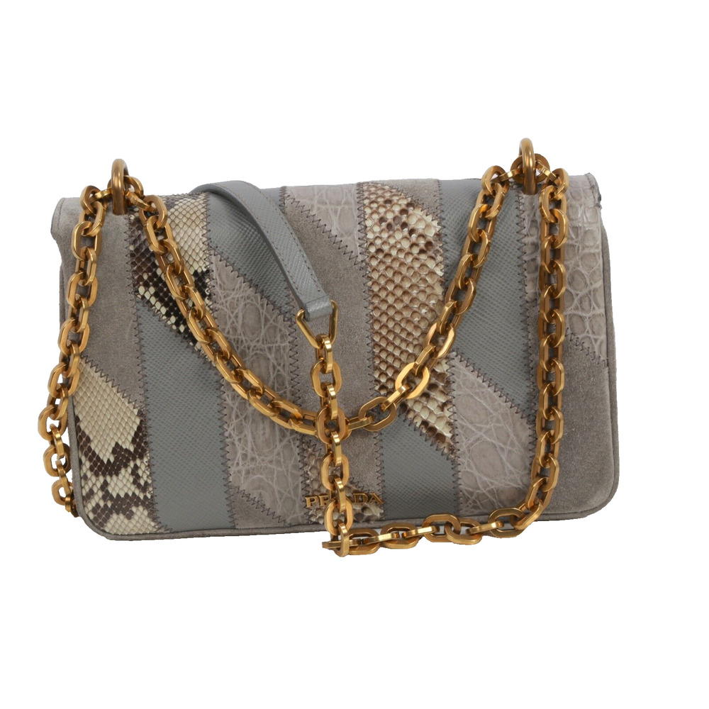 Prada Crocodile Python Suede Leather Exotic Skin … - image 2